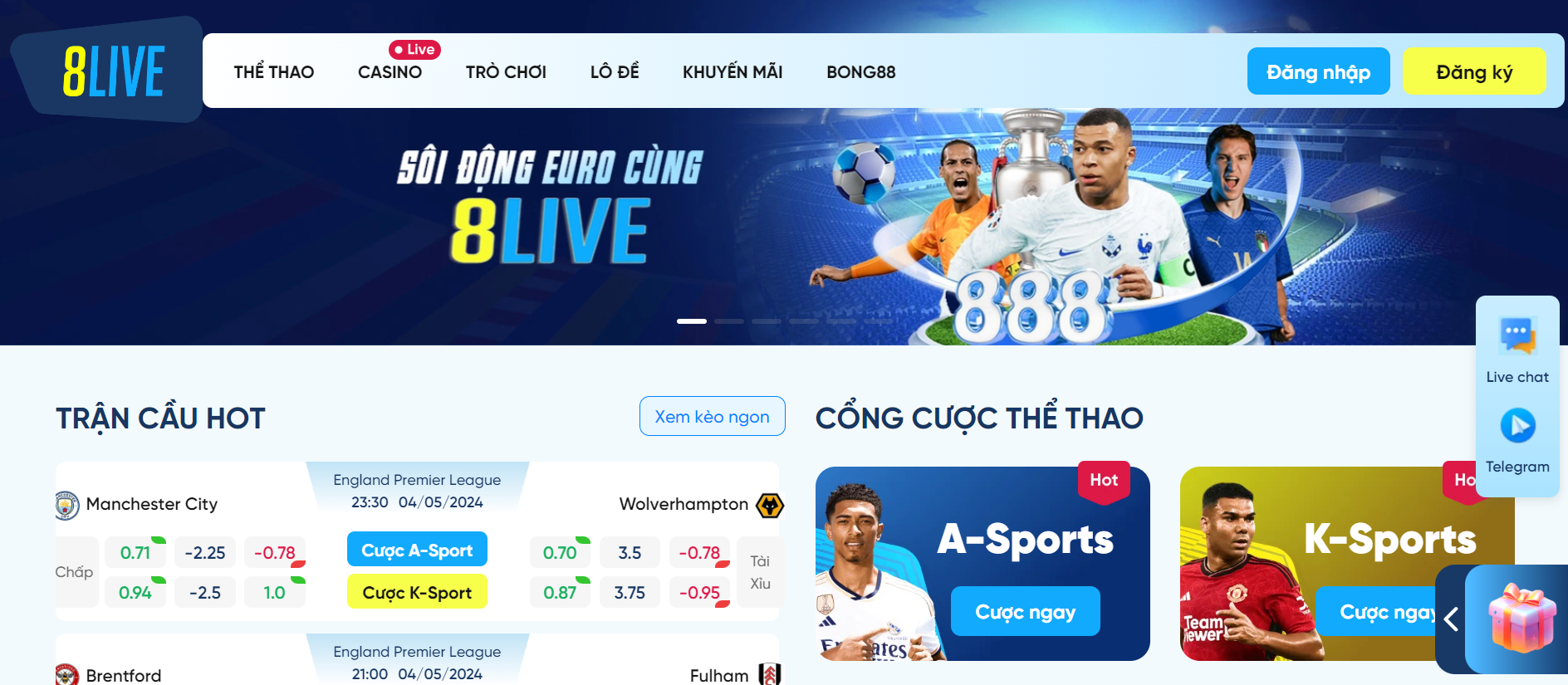 KUBET Review nhà cái 8Live những thông tin mới nhất 2024